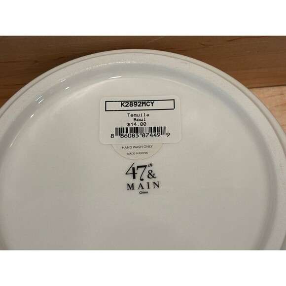 Creative Brands 47th & Main Ceramic Pet Bowl Tacos & Tequila Set Brand New - Picture 5 of 5